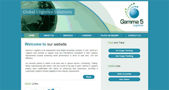 Desktop Screenshot of gamma5logistics.com